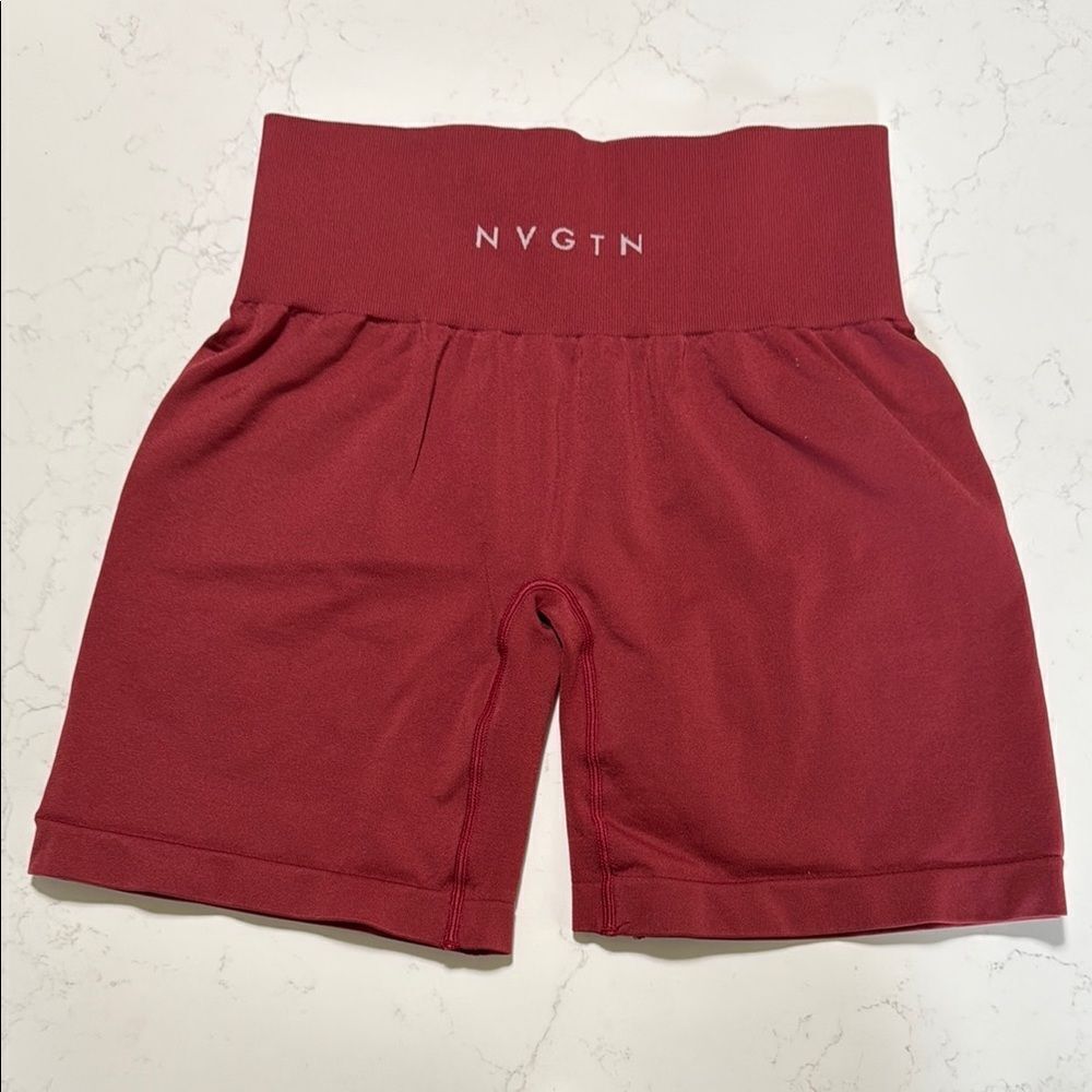 NVGTN Red Bike Shorts High-Waisted Performance size XS
